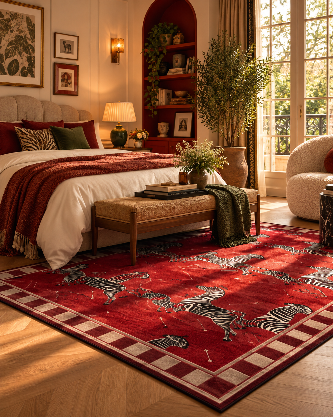 Tapis Savane Rouge