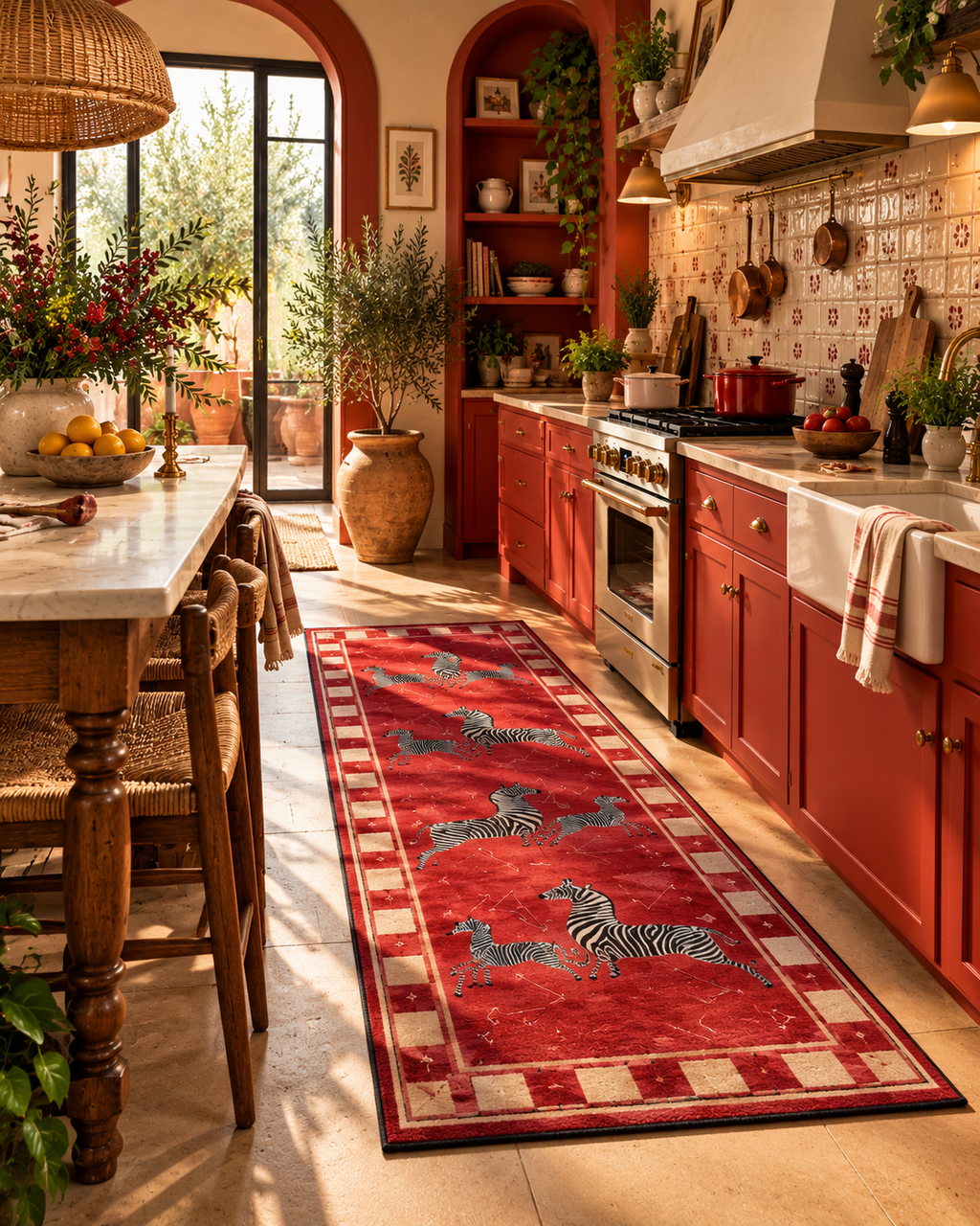 Tapis Savane Rouge