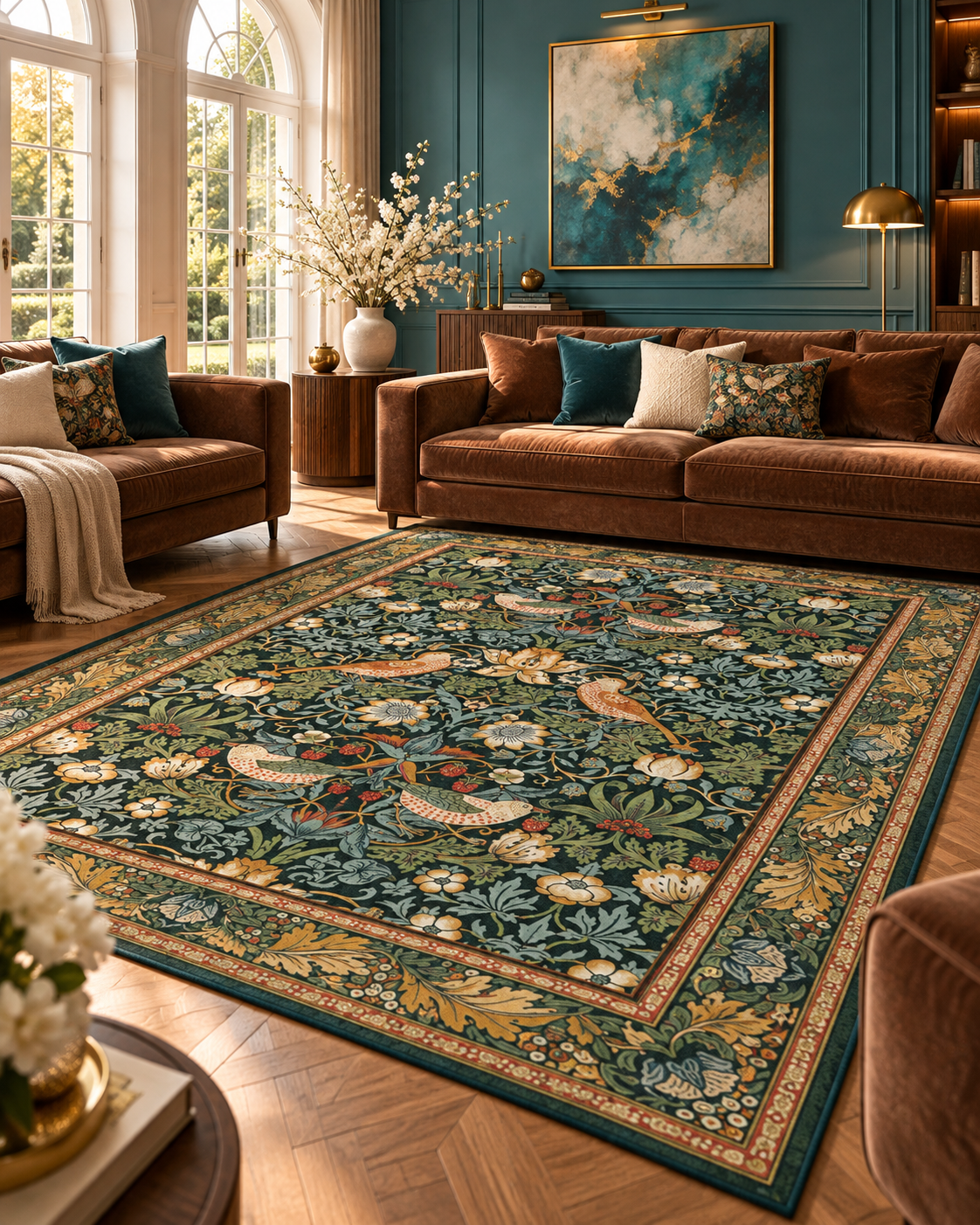 Tapis Salon Botanical
