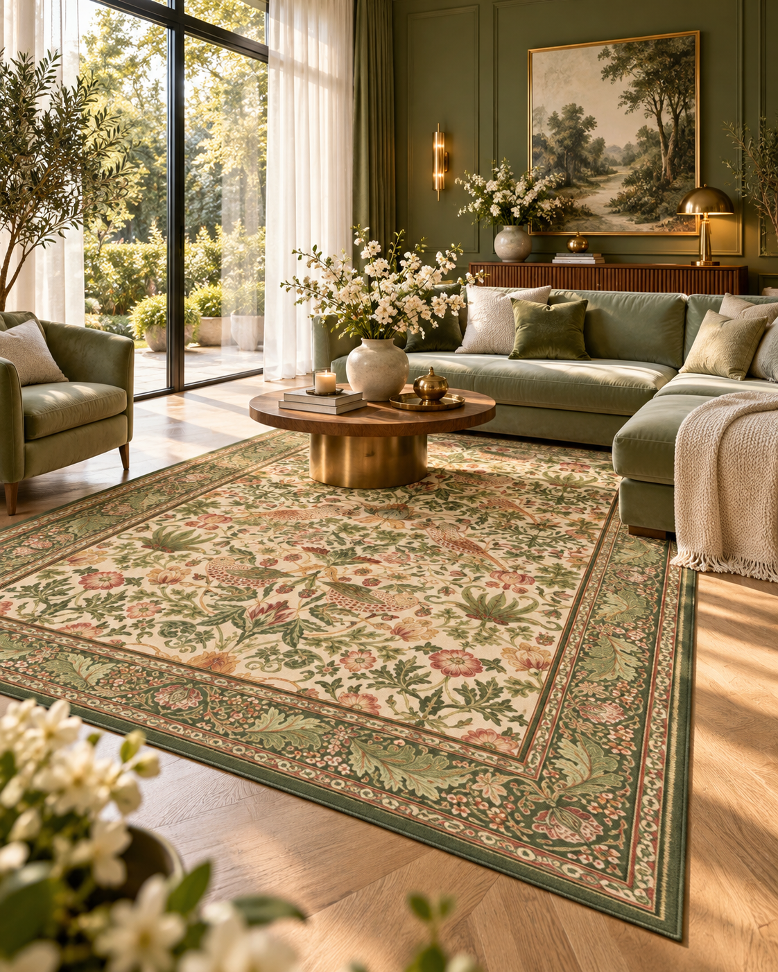 Tapis Salon Botanical