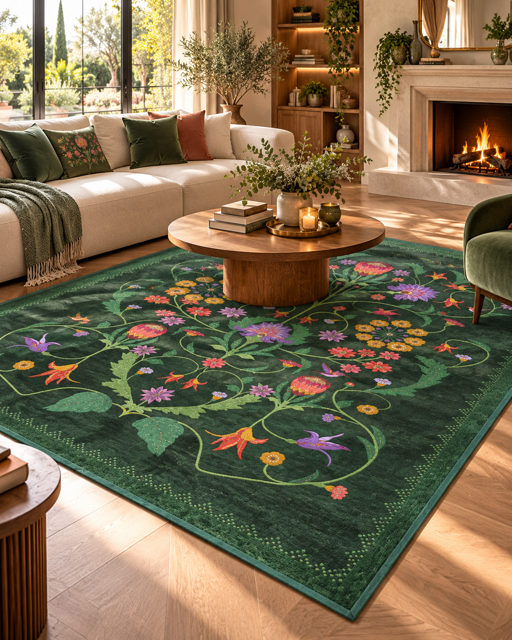Tapis Salon Evergreen