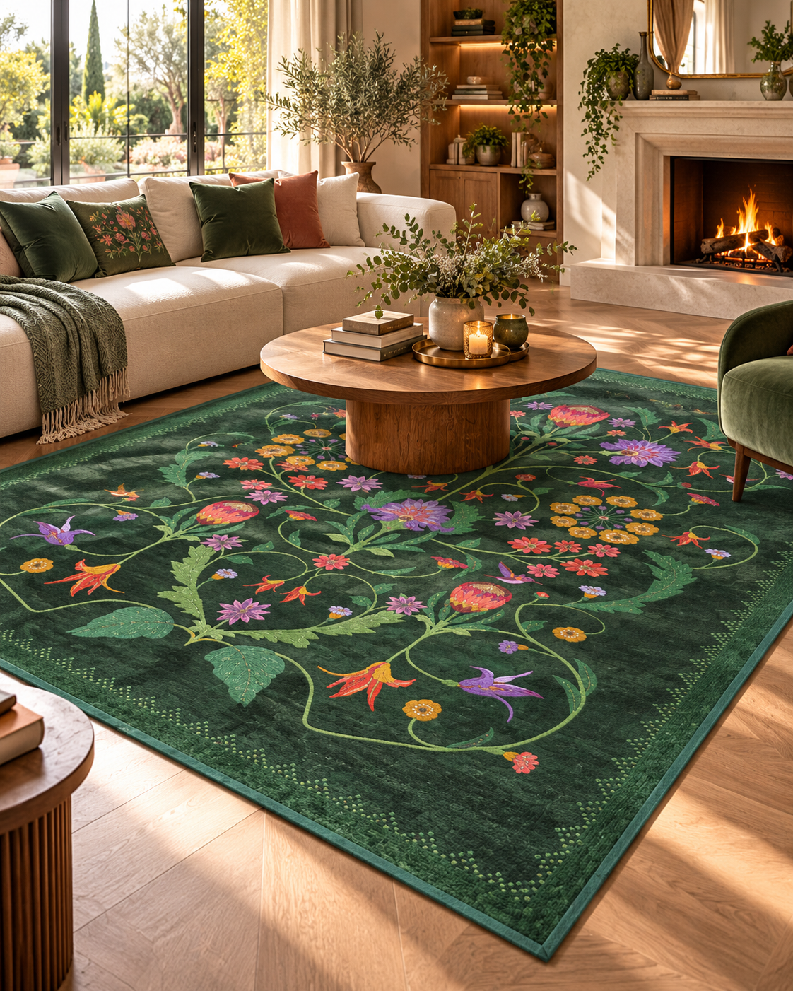 Tapis Salon Evergreen