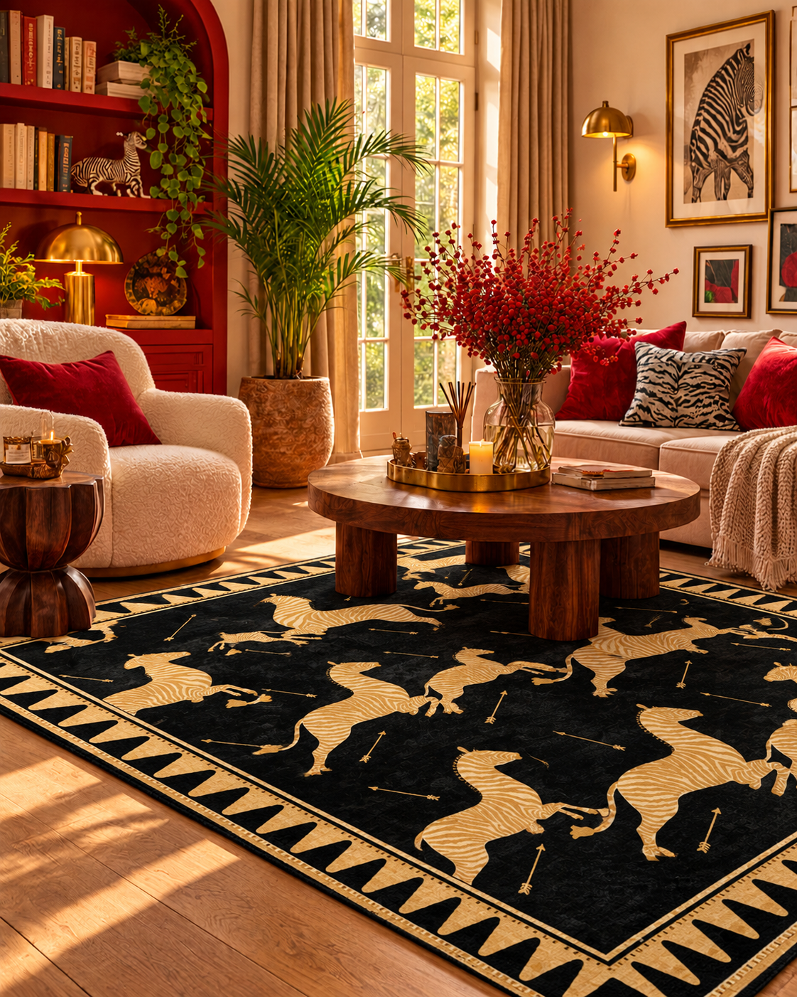 Tapis Savane Rouge