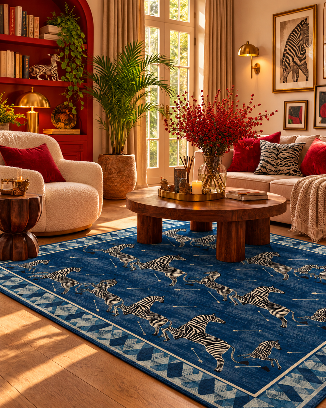 Tapis Savane Rouge