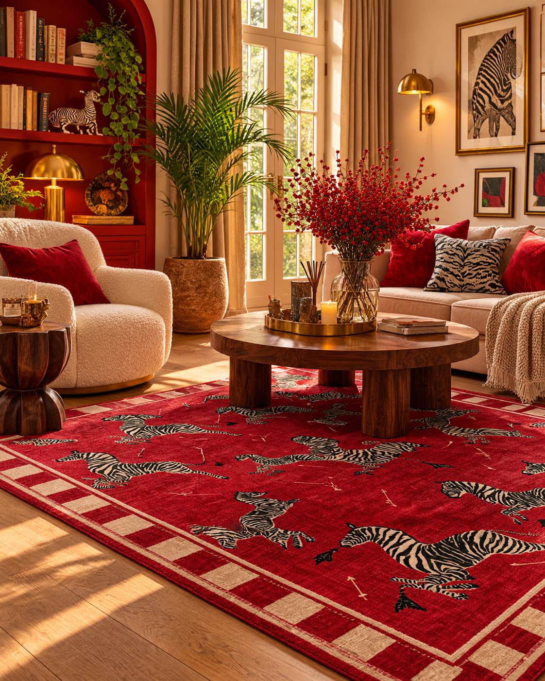 Tapis Savane Rouge