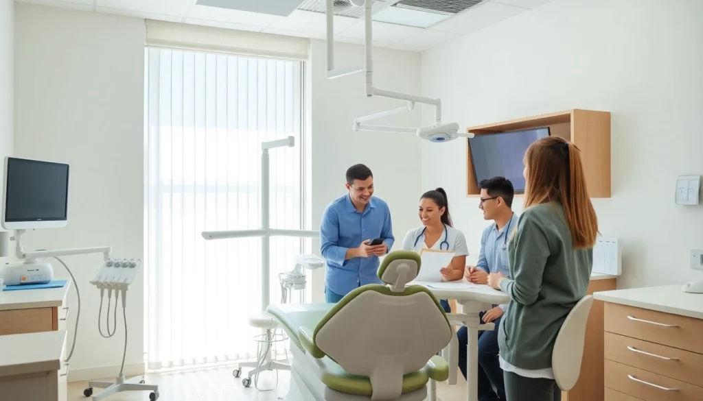 Friendly dental team at Ventura Bright Dental providing patient care in a welcoming clinic setting