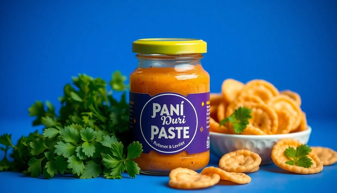 Retail of Pani Puri Paste with fresh ingredients and crispy puris for authentic flavor enhancement